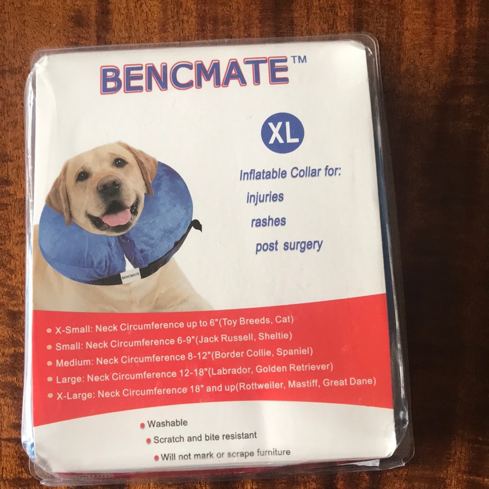 Dog Inflatable Recovery Collar NIB Size XL